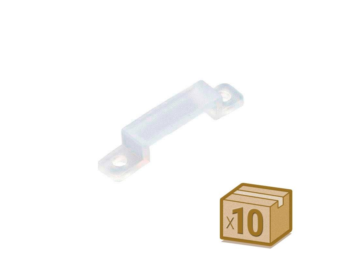 10X Grapas 17mm Silicona Para Tira Led LEDBOX