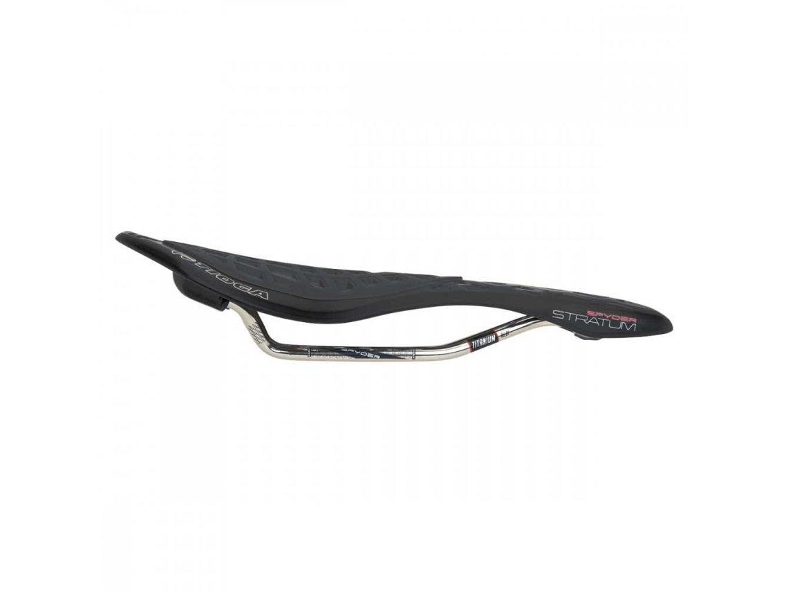 Titanium Saddle Spyder Stratum Prateado 135 Mmtioga