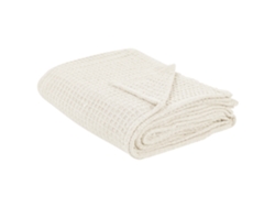 BELIANI Colcha Chagyl Algodón Crema 200X220X1