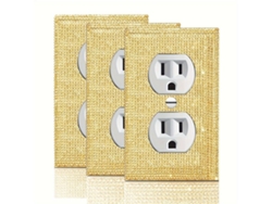 3/4 piezas de cubierta de interruptor de pared de oro brillante con circonitas vayotoy
