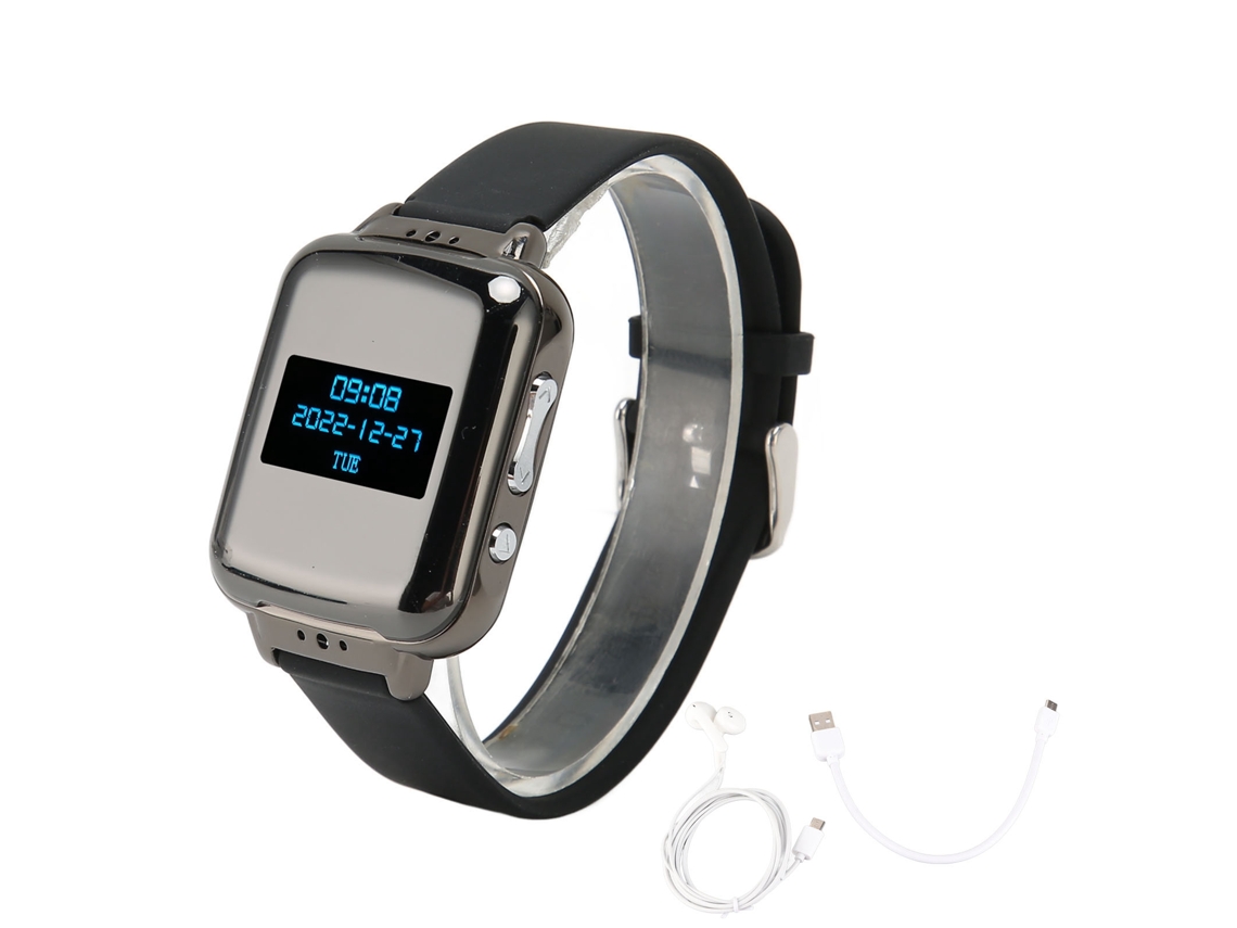 Reloj Con Bluetooth 4.2, Grabadora De Voz De 32 Gb, Reducción De Ruido, Pantalla Y Protección Ocular.