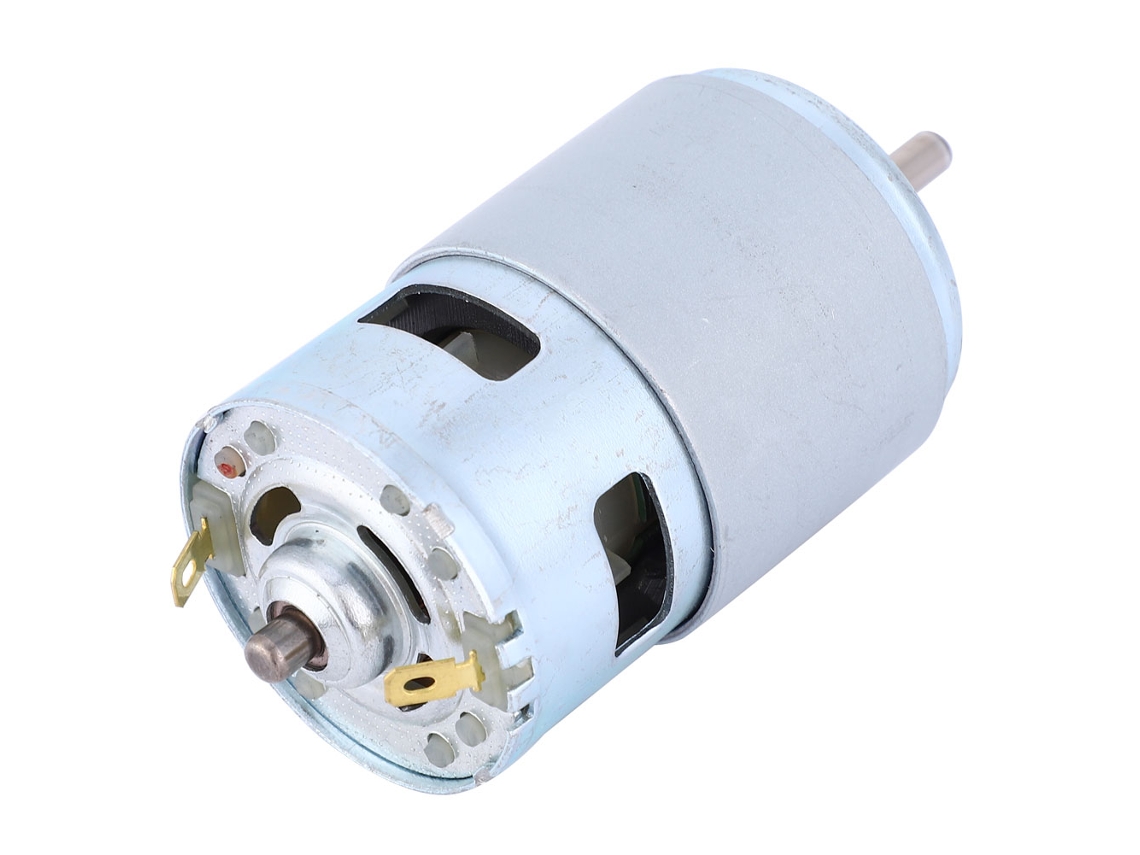 Mini Motor De Cc De Alta Potencia De 12 V Y 60 W A 4000 Rpm Con Alto Par, Bajo Nivel De Ruido Y Eje Con Rodamiento De Rodillos.