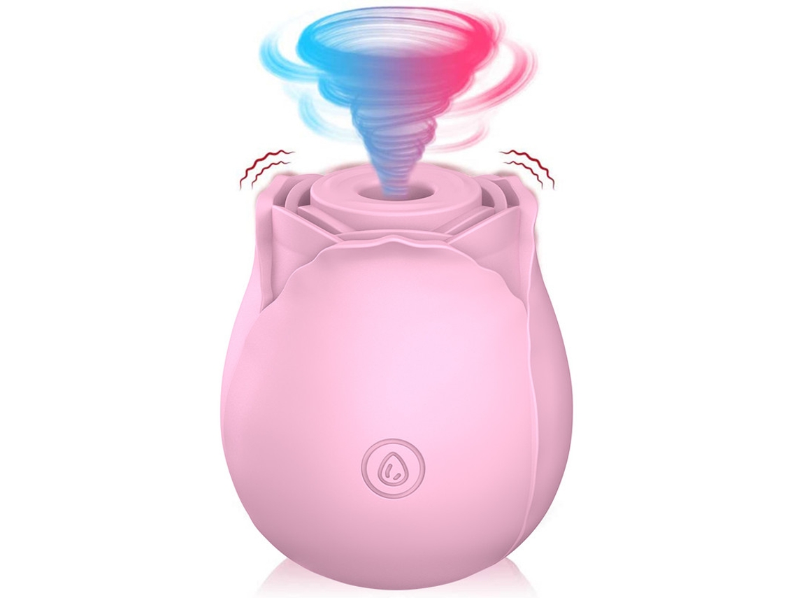 Vibrador De Masaje De Succin De Rosa Multifrecuencia Para Mujer (rosa)