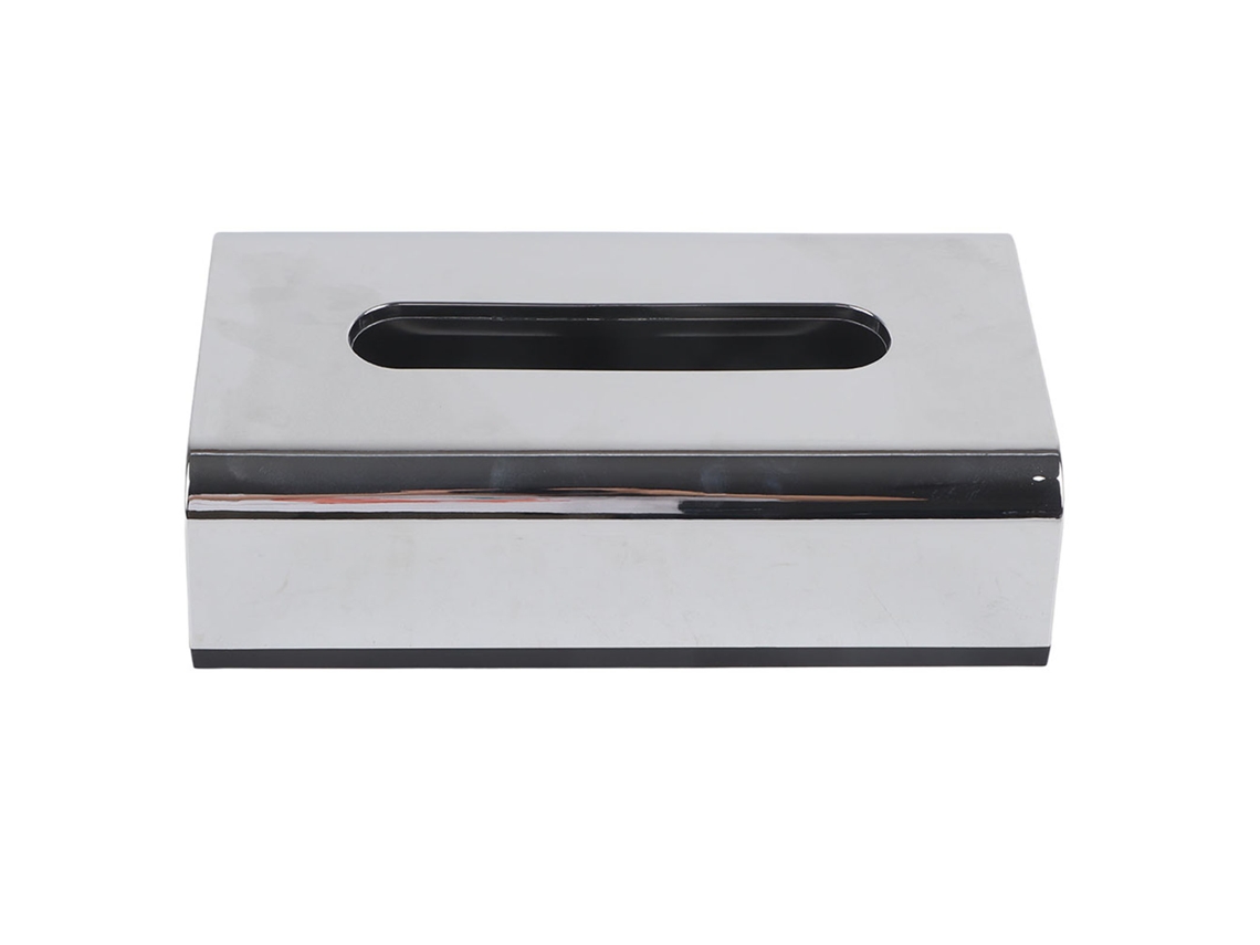 Caja De Plástico Plateada Para Papel Higiénico, Ideal Para Coche, Sala De Estar, Baño, Organizador De Hotel O Servilleta.