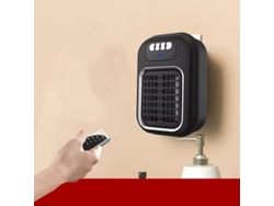 Calefactor eléctrico de pared Eifson de 370 W con temporizador y pantalla LED (negro)