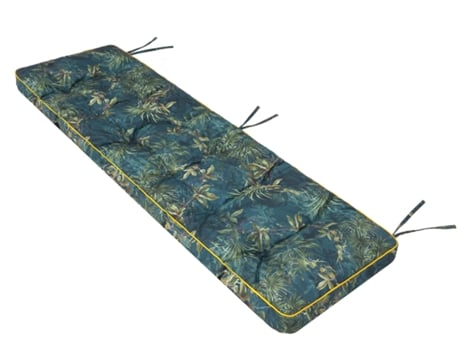 Cojín para banco de jardín con cojín grueso para uso en exteriores. Largo: 150cm, ancho: 40cm - Hierba verde SALES CORE