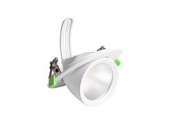 Downlight Led 38w Circular Direccionable Chip Osram 120 Lm/w Lifud Corte Ø 160 Mm No Flicker 2700k - 4000k - 6000k Selecionável (quente-neutro-frio)