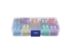 TRUYUETY Kit de Fusibles Automotrices en Cuchilla, 100 Unidades, Latón Galvanizado, 2~35A, 32V, Fusión Rápida