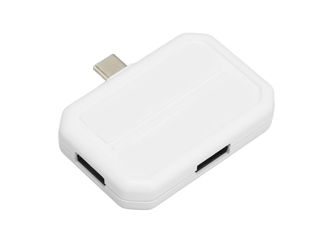 Hub Usb-c 3 En 1 Con Usb 3.0 Y 2 Puertos Usb 2.0, Carga Rápida, Blanco