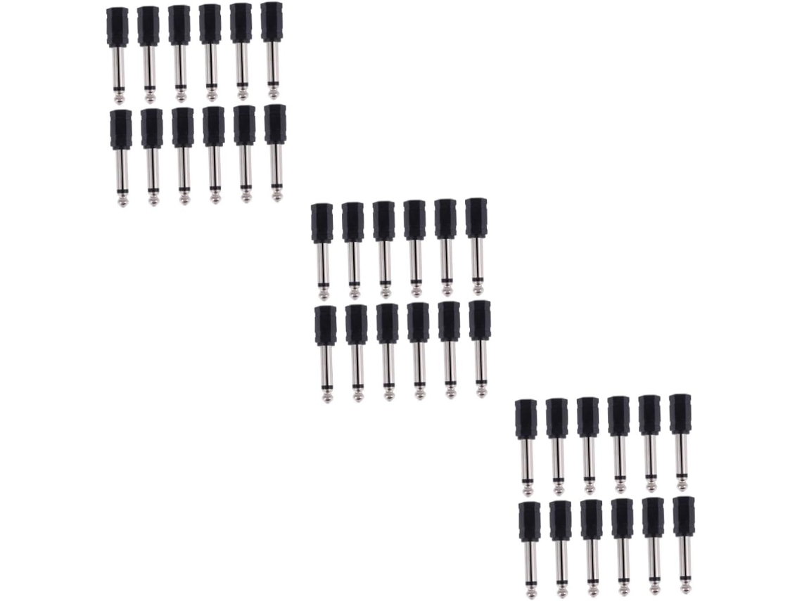 Adaptador Convertidor De Conector De Audio Mono A Mono De 36 Piezas Para Amplificadores