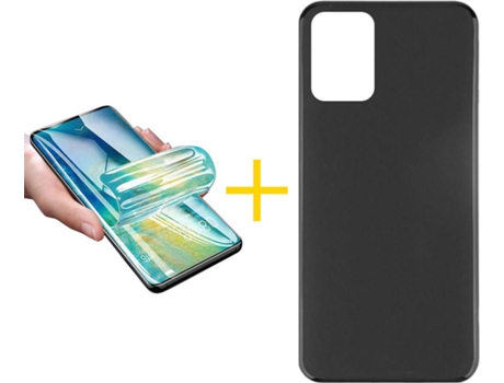 Carcasa + Protector de Pantalla para Alcatel 1B 2022 ACCETEL Negro