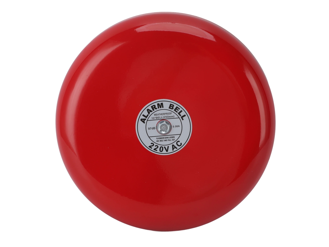 Timbre Eléctrico Redondo De Alarma Contra Incendios, 220 V Ca, Alta Sensibilidad, Sonido Potente, Ideal Para Escuelas Y Fábricas.
