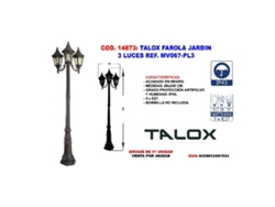 Talox farola jardin 3 luces ref. mv067-pl3