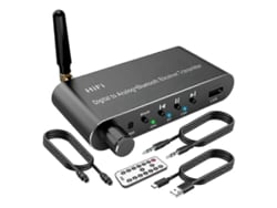 Transmissor E Receptor Bluetooth 5.1, Conversor De Áudio Digital Para Analógico, Adaptador De Áudio Sem Fio Com Saída Coaxial.