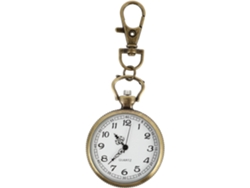 Reloj Bolsillo Portátil Enfermeras Acero Inoxidable Cristal Marrón Diseño Sencillo Elegante Monitorización
