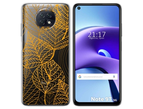 Carcasa Xiaomi Redmi Note 9T 5G TUMUNDOSMARTPHONE Dibujos Transparente Multicolor