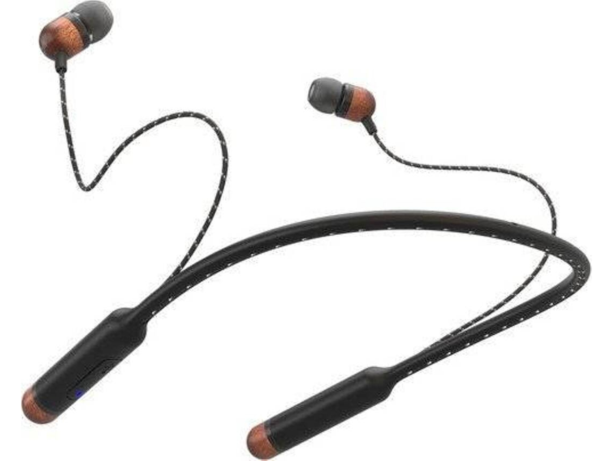 House Of Marley smile jamaica auriculares con bluetooth hasta 8 horas de y 3 teclas collar diseño liviano negro signature