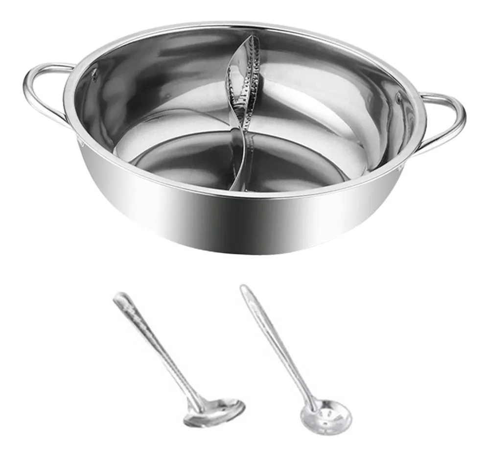 Olla con divisor, olla caliente con 28 cm vayotoy