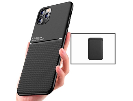 Kit Funda Magnetic Lux y Magnetic Wallet Negro Apple Galaxy M52 5G PHONECARE Negro