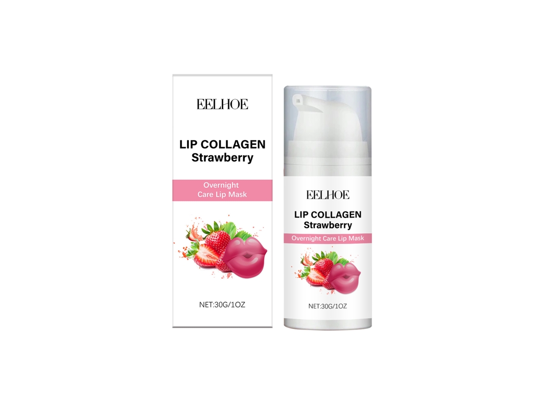 Mascarilla labial hidratante nocturna de fresa