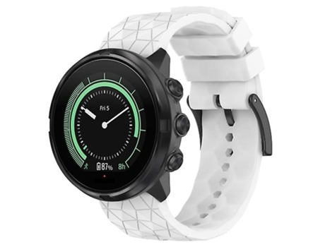 Correa De Reloj Inteligente Para Suunto Spartan Sport, Banda De Reloj Blanca De Silicona De Color Sólido Con Patrón De Fútbol De 24Mm VENISYMLIS