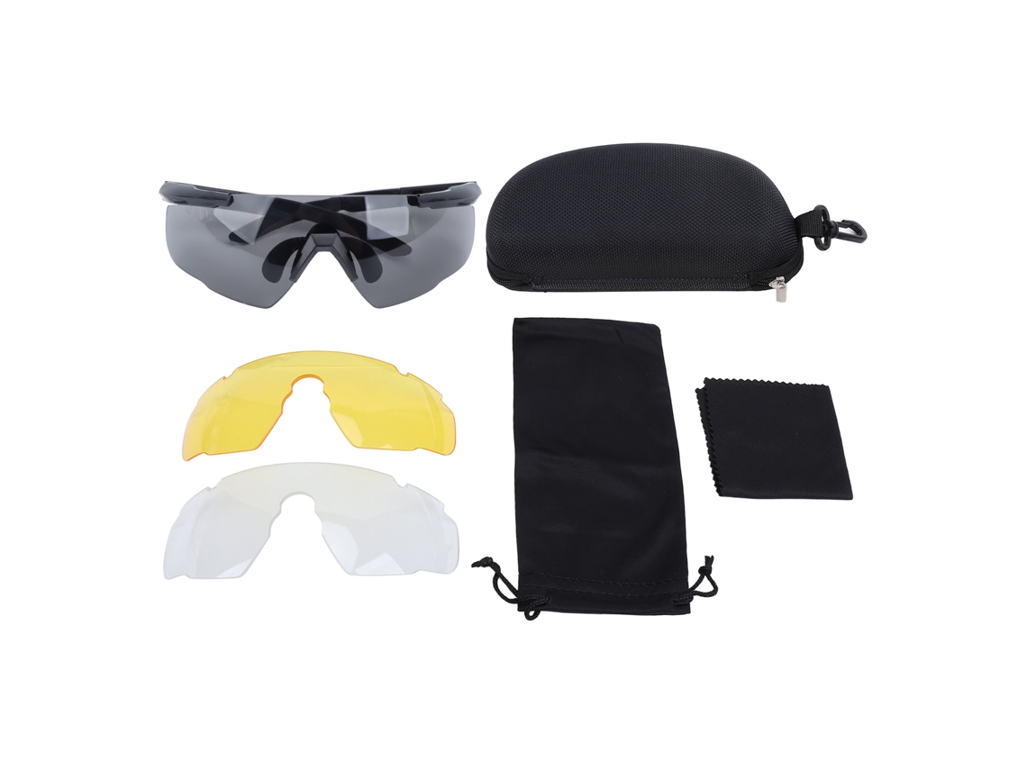 Gafas De Sol Deportivas, Resistentes Al Viento Y A Altas Temperaturas, Con Lentes Hd, Ideales Para Ciclismo, Running Y Pesca. Color Negro.