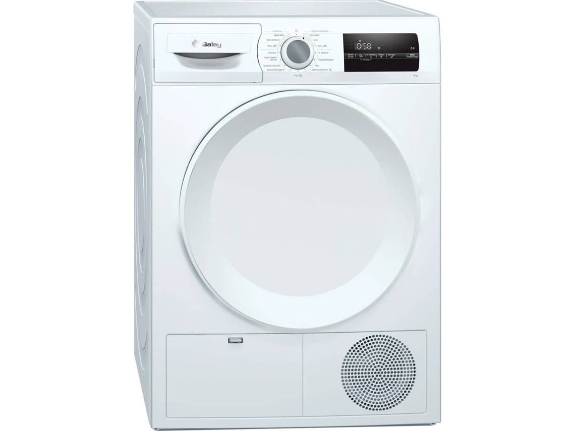 Secadora BALAY 3SB288BE (8 kg - Bomba de Calor - Blanco)