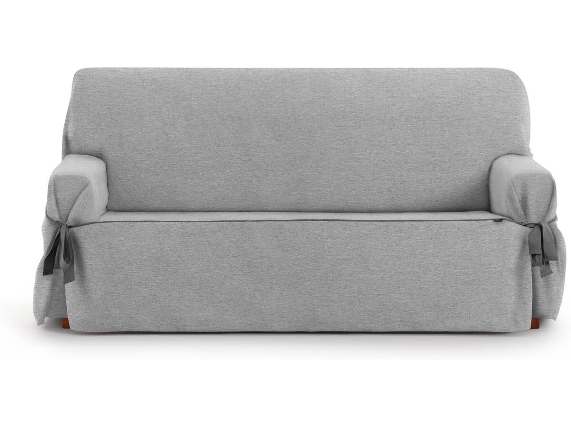 Funda de Sofá 2 Plazas EYSA Universal Premium Valeria Tejido Elástico (180 x 70 x 110 cm - Poliéster y Algodón - Gris)