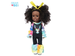 Muñeca De Vinilo De 35,5 Cm (14 Pulgadas), Piel Oscura Africana, Juguete Infantil, Bebé De Aspecto Realista.