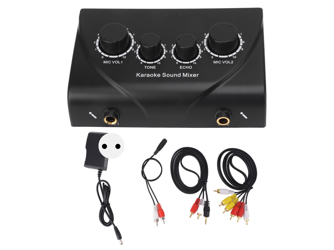 2026-mixer De Sonido Portátil Mini Para Karaoke, Reuniones Familiares Y Empresas, 100‑240v Plug Eu