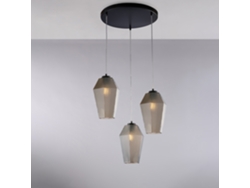 Lámpara de techo Mikado con luces orientables en metal y aluminio lacado en blanco con Led integrado 5 Max 85 Bl276 Pl9 Bc Belight