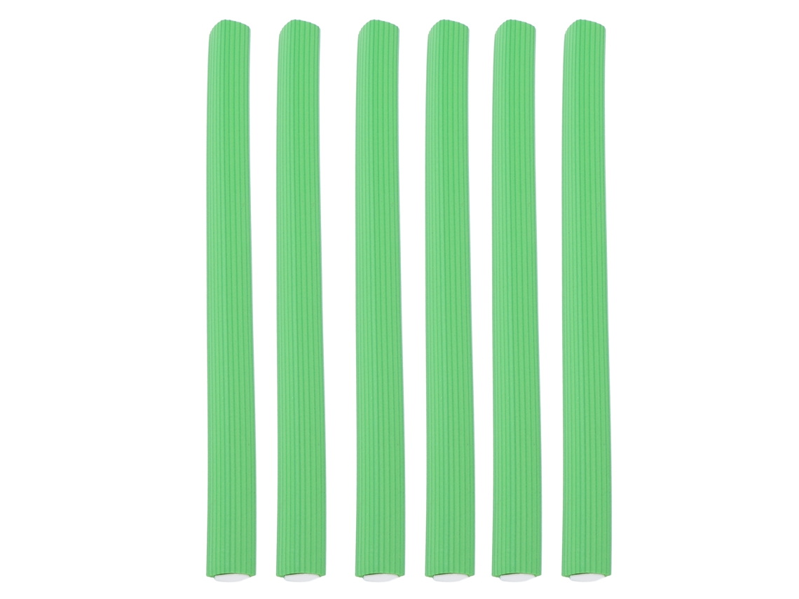 MEOIRUERY Rollo de Espuma Flexible para Pelo, Rizador Blando DIY, Varilla de Trenzado Flexible 16# (6 unidades)