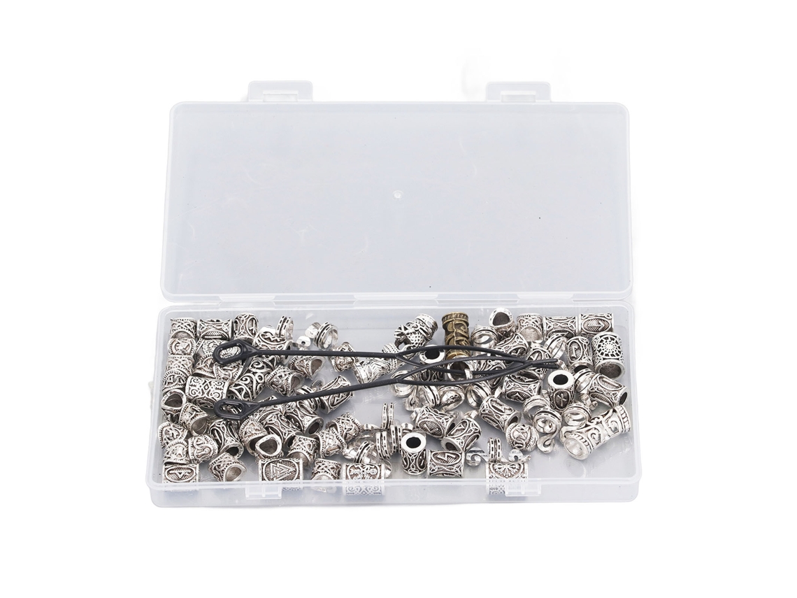 80 Piezas De Anillos De Joyería Para Rastas Y Trenzas Con Diseño Único Y Material Duradero