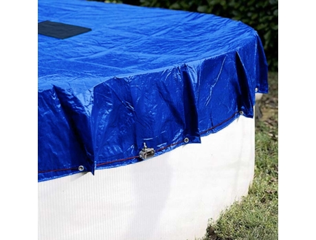 Lona para Piscina redonda diam. 6,20 m para piscina de diámetro 5,40 m - TECPLAST 155PI - Lona con Red de drenaje