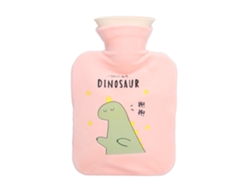 Botella De Agua Caliente 1000ml Gruesa Y Hermética Bolsa Calefactora Para Manos Y Pies Alivio Del Dolor Invierno Rosa
