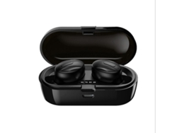 YEMAESRE Auriculares estéreo supraaurales impermeables Bluetooth Tela Negro