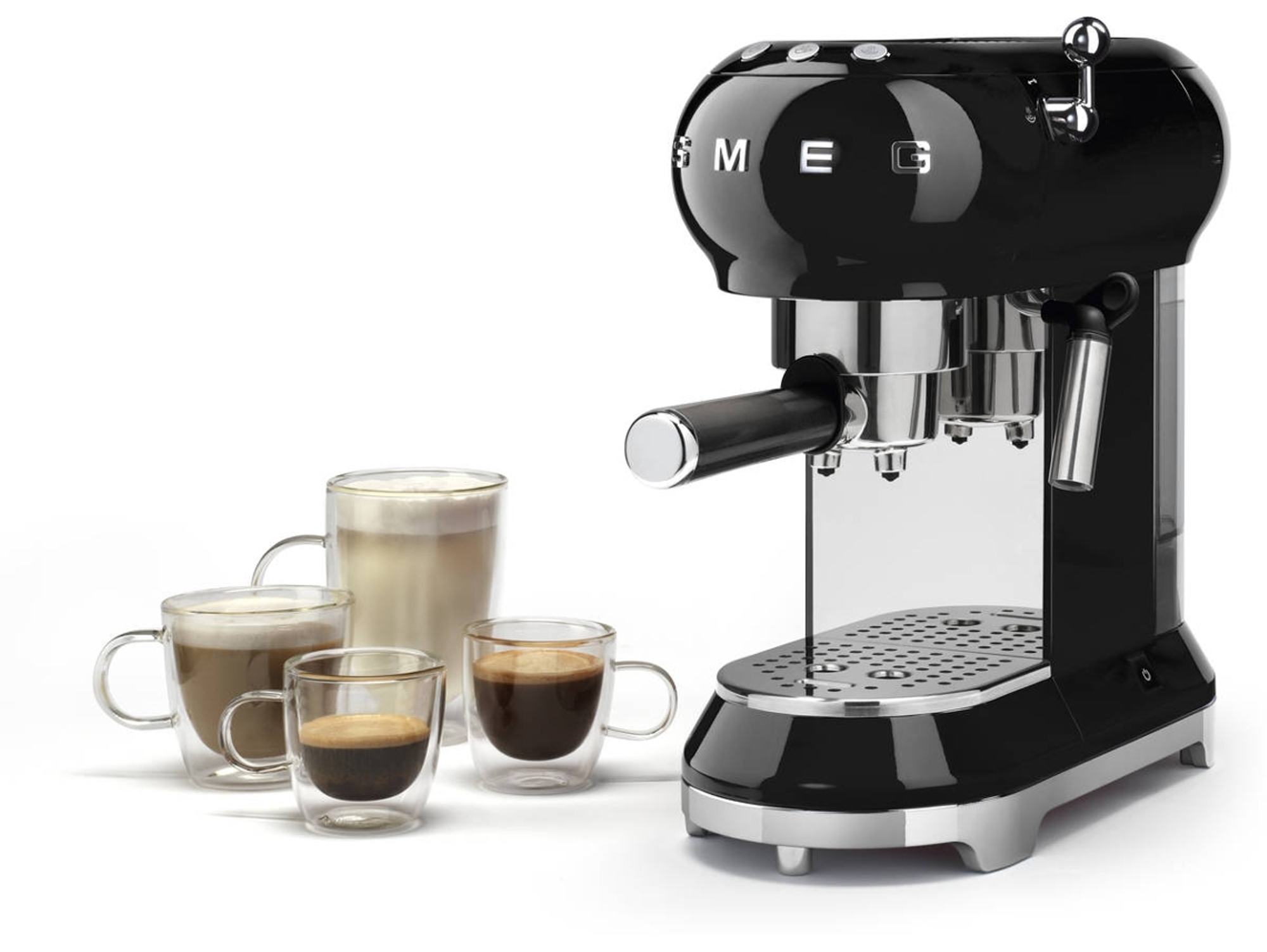 Cafetera SMEG ECF01BLEU (15 bar - Café Molido y Monodosis)