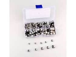 2026velora-kit De 180 Condensadores Electrolíticos Smd De Aluminio 16-50v 1uf-1000uf 10 Valores Caja Plástica