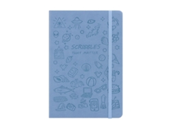 Cuaderno escolar A5, bonito diario con páginas en relieve, azul Gertiz (100 hojas)