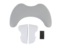 Reposabrazos Desmontable En Forma De U De Piel Sintética Para Manicura, Almohadilla Para Manos Para Salón De Uñas, Color Gris.