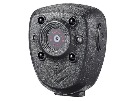 Mini cámara grabadora de vídeo HD1080P con tarjeta de memoria incorporada de 32 GB con función de visión nocturna, color negro BISBISOUS