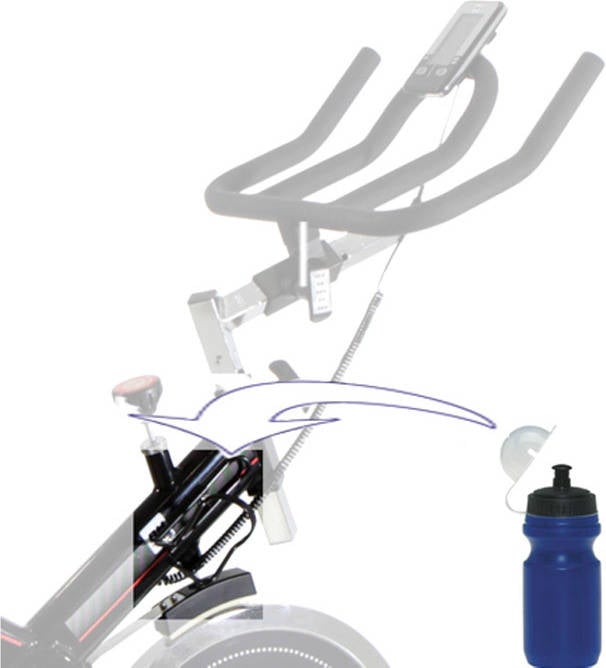 Bicicleta Ciclismo Indoor bh khronos fitness 10005713 a 20 kg freno de manillar spinning h9162fd 104x64x119cm