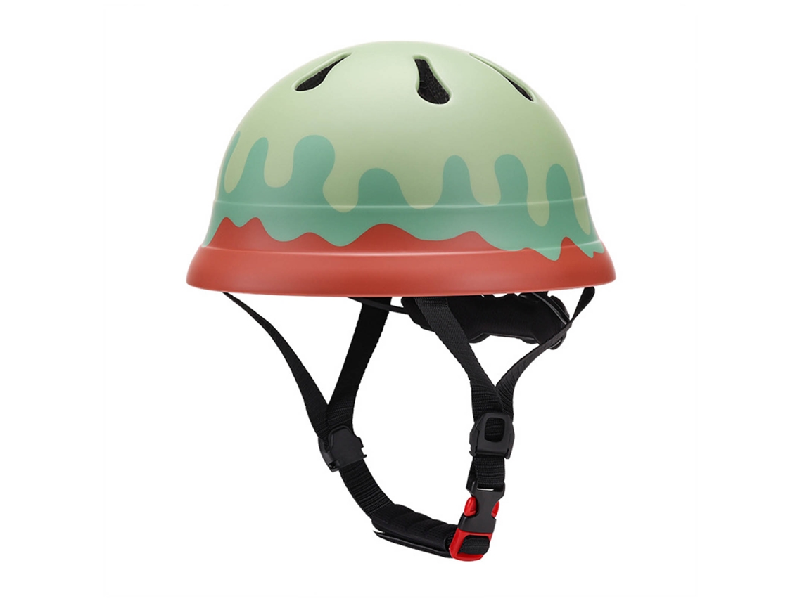Casco Para Niños Ajustable Multideporte Ciclismo Patinaje Ligero Resistente Impactos Color Sandía Rojo