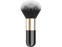 Brocha para maquillaje en polvo, brocha plana Kabuki, brocha para base y rubor, para difuminar el maquillaje, negra y dorada. Rosewell