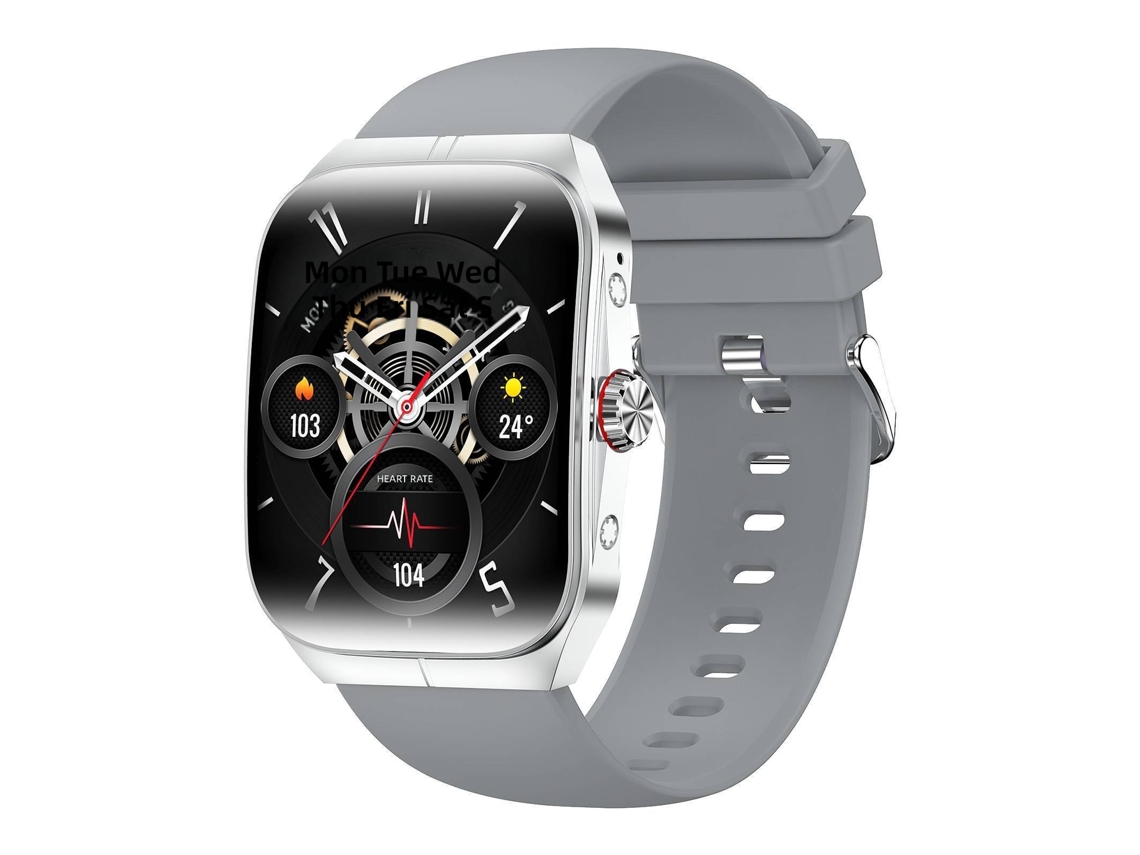 Reloj Inteligente Hk80, Nfc, Bluetooth Pago, Monitor Presión Arterial/spo2, Multideporte, Pantalla Curva Amoled.