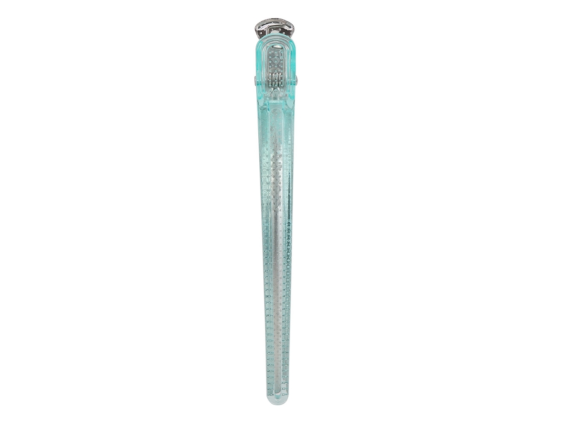 10pcs Pinzas De Pelo De Plástico Para Peluquería Clip Antideslizante Para Peinado Grip (verde Claro)