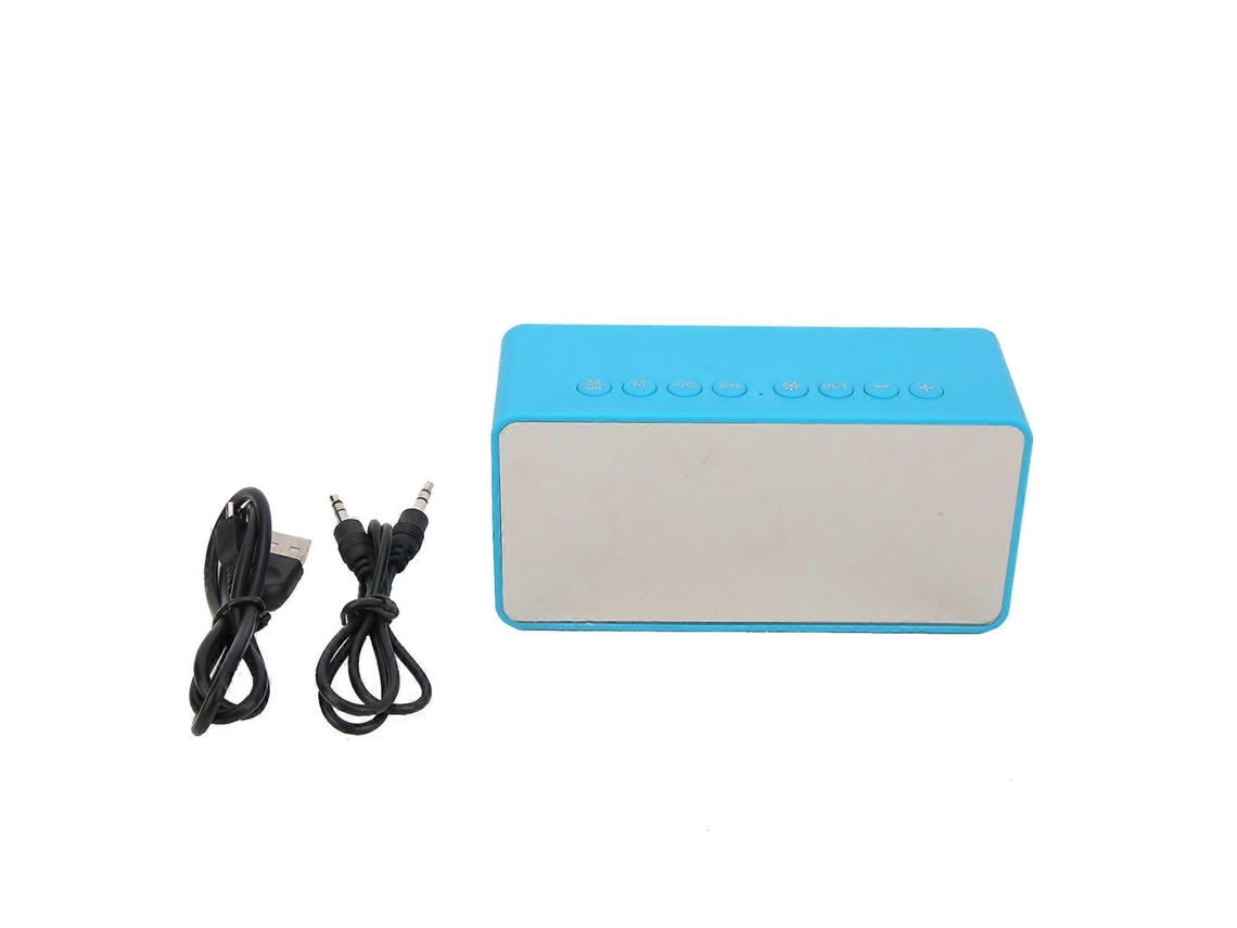 Mini reloj digital con espejo y pequeño subwoofer para decorar la mesa y escuchar música - Yunzii