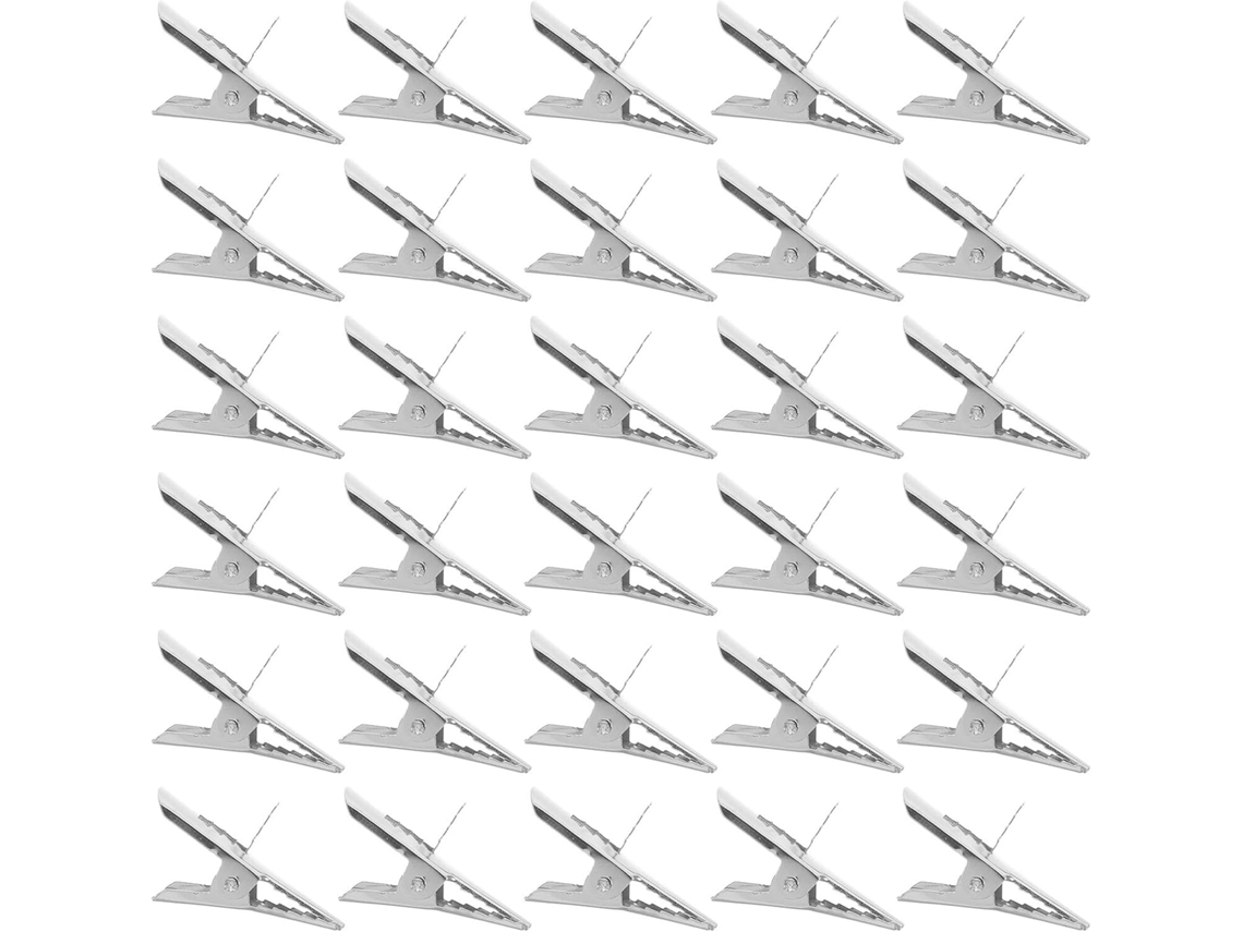 Juego de 50 pinzas decorativas de metal para árboles de Navidad, accesorios de decoración festiva, duraderas, GOKOCO