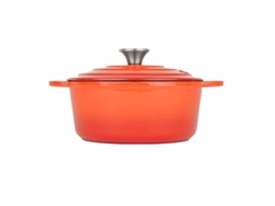 Cocotte Hierro Esmalte Naranja 3,35lt Lt011