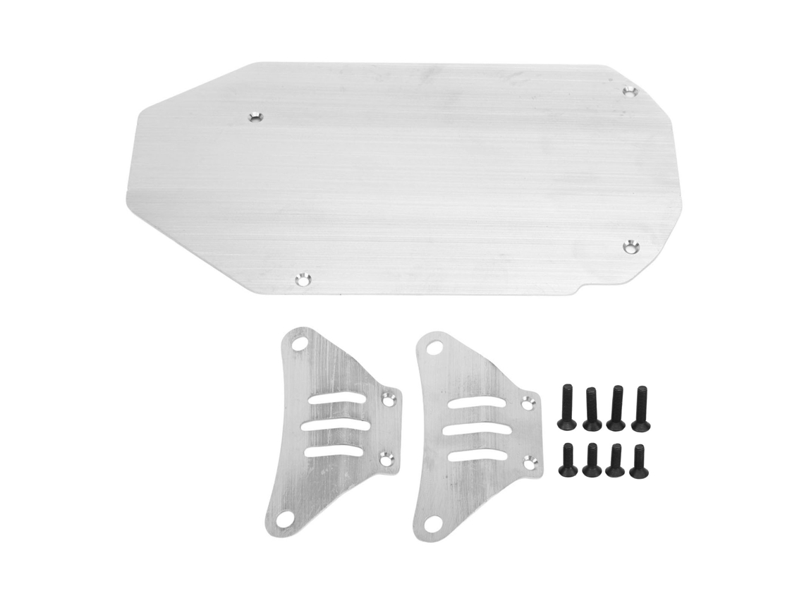 Chasis De Acero Inoxidable Para Coche Rc Tamiya Tt02 Escala 1/10, Color Plata.